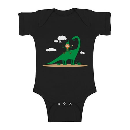 

Awkward Styles Leprechaun Dinosaur Short Sleeve Baby Bodysuit Cute Irish One Piece Top for Baby Irish Gifts for Newborn Baby Dinosaur Bodysuit St. Patrick s Day One Piece Baby s 1st St. Patrick Outfit