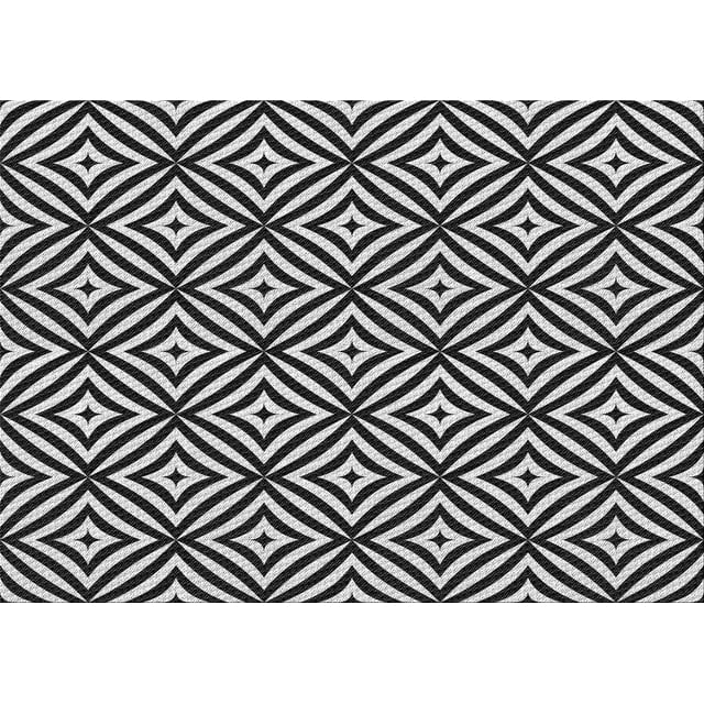 Ahgly Company Tapis d'Intérieur Lavables en Machine Rectangle Transitionnel Gris Platine Argenté, 8' x 12'