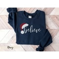 thumbnail image 6 of Believe Christmas Santa Hat Sweatshirt, 6 of 10