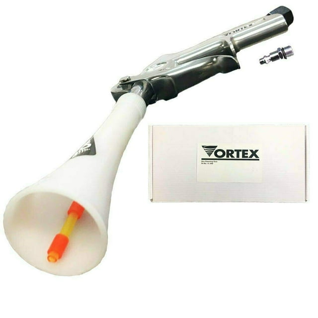 Pistola de limpieza HI-TECH Vortex - Elimina rápidamente la suciedad y el polvo de la superficie - Funciona con compresor de aire (Vortex II)