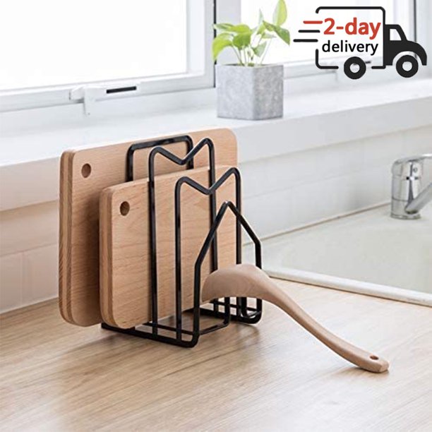 SUNFCON Cutting Board Rack Chopping Board Organizer Pots Pan Lids Rack