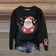 thumbnail image 3 of Suéter grueso con estampado navideño en 3D para mujer, sudaderas para hombre y mujer, suéteres grandes y altos para el trabajo, 3 of 5