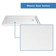 thumbnail image 3 of DreamLine 32 in. D x 60 in. W x 75 5/8 in. H Right Drain Acrylic Shower Base and QWALL-3 Backwall Kit In White, 3 of 11