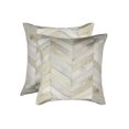 thumbnail image 1 of TORINO CHEVRON COWHIDE PILLOW 18"X18" 2-PACK, 1 of 4