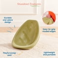 thumbnail image 4 of ECR4Kids Plastic Leaf Scoop Floor Rocker Seat, Classroom Furniture, Fern Green, 6-Piece, 4 of 9
