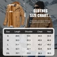 thumbnail image 6 of TACVASEN Men's Winter Coat Military Jacket Fleece Lined Parka Cotton Cargo Outerwear Khaki L, 6 of 8