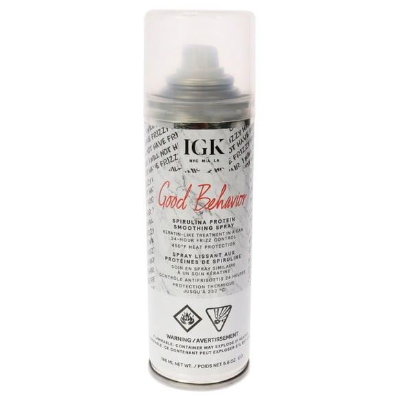 Spray suavizante con proteína de espirulina Good Behavior de IGK para mujeres - Spray para el cabello de 5,6 oz IGK IGK Spray para el cabello 5.6 oz