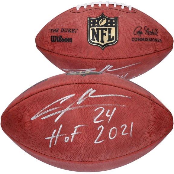 Charles Woodson Oakland Raiders Autographed Wilson Duke Pro Football with "HOF 21" Inscription
