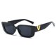 thumbnail image 1 of Gafas de sol rectangulares de marca de lujo para mujer, anteojos de sol con montura pequeña Vintage, gafas cuadradas negras clásicas para mujer, 1 of 5
