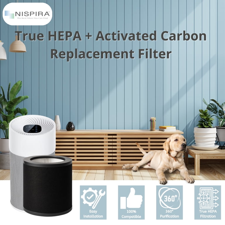 Pet Care 112 Air Purifier Filter Replacement – 3-in-1 HEPA, Carbon, Pre-Filter, Compatible With MA Series 112 Purifiers, Pack Of 2