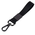 thumbnail image 1 of Llavero para coche con clip de aleación de zinc y correa de piel sintética duradera, color negro, 1 of 7