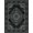 Charcoal Black Grey, Pattern 11, variant on ODIKA 8'x10' Washable Area Rug Grey Smoky Entry Tones Balanced Framing Muted Artwork Way Entrance for King Size Bedroom Under Bed, Master Suite, Non-Shedding, Easy Care