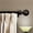 Cocoa, variant on Central Design 150-04-28-2 1.5 in. Serena Curtain Rod with 28 to 48 in. Extension, Black