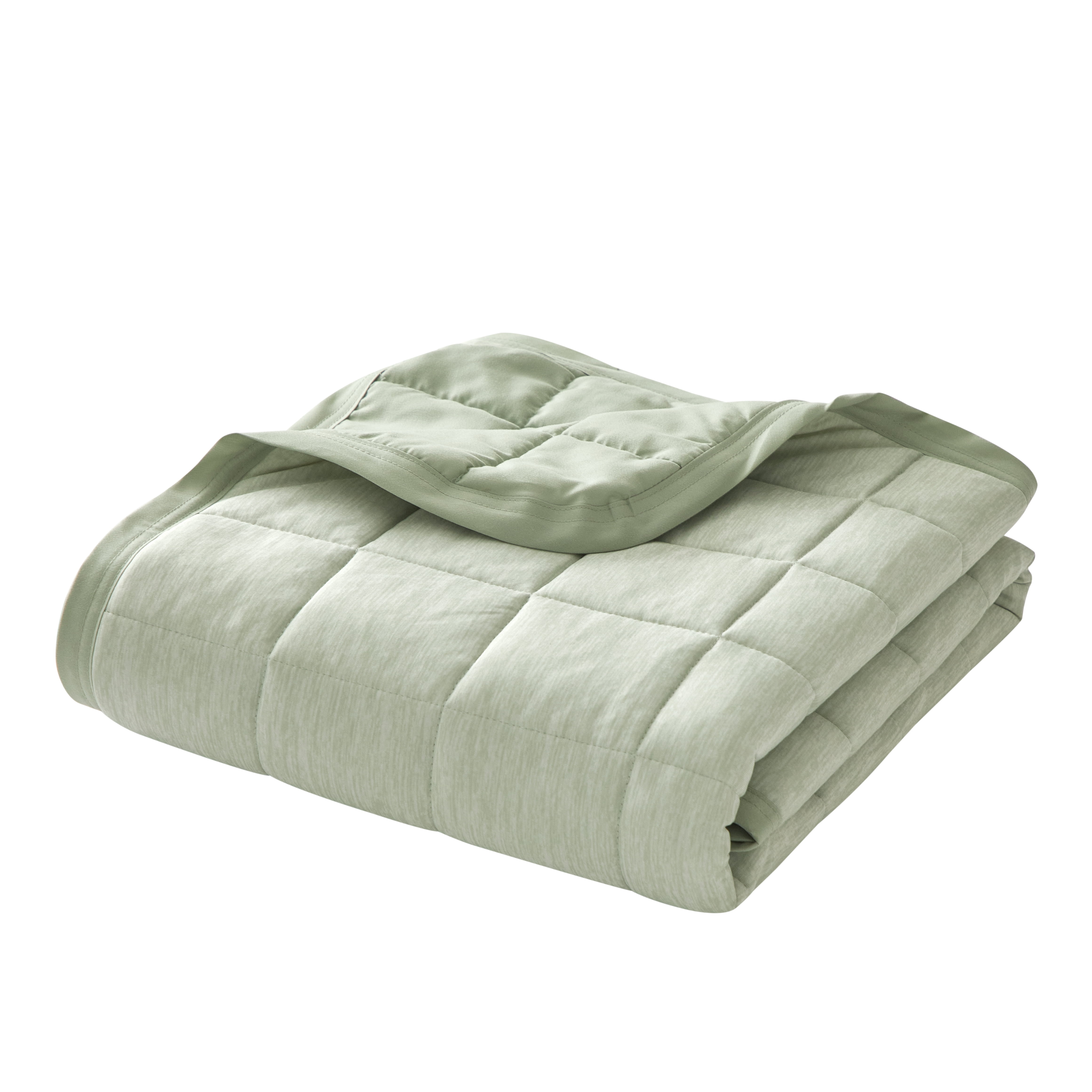Essential Cooling Throw for All Seasons, Green, 50" x 60"