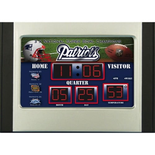 New England Patriots Scoreboard Desk Alarm Clock Walmart Canada