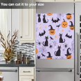 thumbnail image 3 of Yayeee Magnetic Dishwasher Cover for The Front Decoration Home Kitchen Machine Sticker Protector, Purple Halloween Pumpkin, 3 of 6