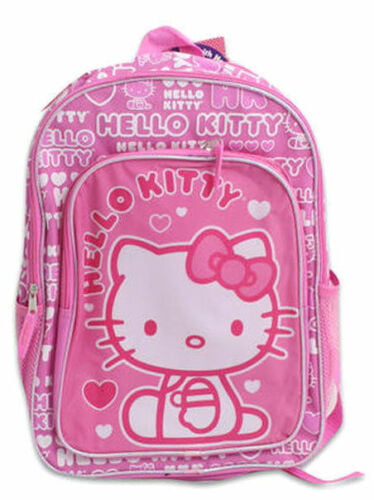 Authentic Hello Kitty Backpack by Sanrio Pink Hearts Travel School NEW 