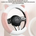thumbnail image 3 of Vikakiooze Car Steering Wheel Cover Handle Cover Steering Wheel Not Stretch No Inner Ring Ears, 3 of 4