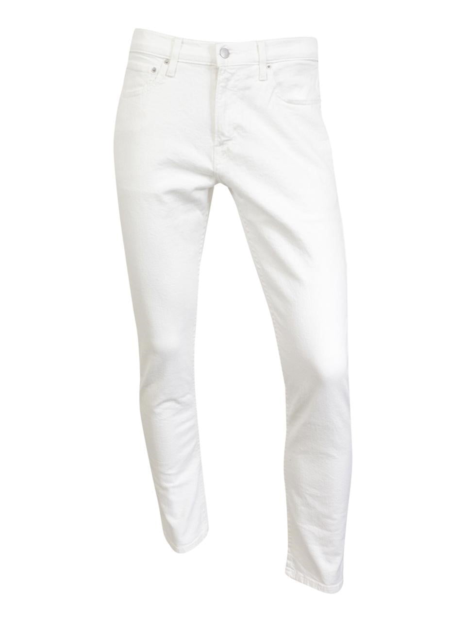 relaxed fit white jeans