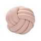 thumbnail image 3 of Plush Knot Ball Pillow Diameter 22cm Room Decoration for sofa Couch Light Pink, 3 of 7