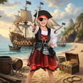thumbnail image 4 of Halloween Pirate Costume Set for Women Adult Hollow Out Backless Design Knitted Fabric Performance Suit for Holiday Party Stage Cosplay, 4 of 7