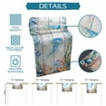 thumbnail image 6 of Jellyfish Coastal Table Runner 108 Inches, Summer Nautical Starfish Coral Grey Wooden Bed Runner Dresser Scarves Tabletop for Indoor Outdoor Parties/Ceremony/Banquet, 13"x 108", 6 of 8