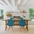 thumbnail image 2 of Heavenly Collection Navy Green Wood Chair SET OF 6, 2 of 6