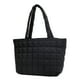 thumbnail image 1 of Bolso Hombro para Mujer Otoño Invierno Bolso Acolchado Con Asa Superior Con Patrón Rombos (negro), 1 of 9