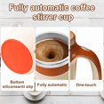 thumbnail image 5 of Loespoir Automatic Mixing Cup, Stainless Steel Rechargeable Coffee Cup, Office Brewing Magnetic Rotating Cup, for Lazy Coffee Making, Tea, Smoothies, Battery Operated(White), 5 of 6