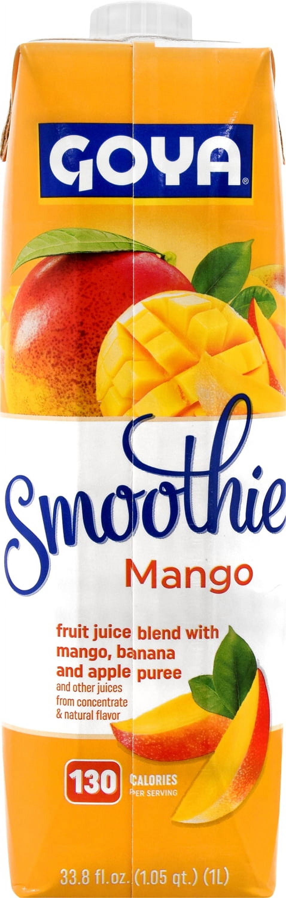 (2 pack) Goya Smoothie Mango, Beverage, 33.8 fl oz Carton