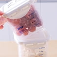 thumbnail image 3 of Advancent Contenedor de almacenamiento de alimentos, refrigerador de cereales de cocina de plástico, caja de fideos, tanque de almacenamiento Organizadores de utensilios de cocina Claro METRO, 3 of 6