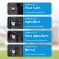 thumbnail image 3 of Yeacher Solar Powered Wifi Outdoor Alarm BT 5.0 Smart Alarm IPX5 Waterproof Real-time Sound Light Alarm APP Control Intelligent Linkage Home Security Device, 3 of 8