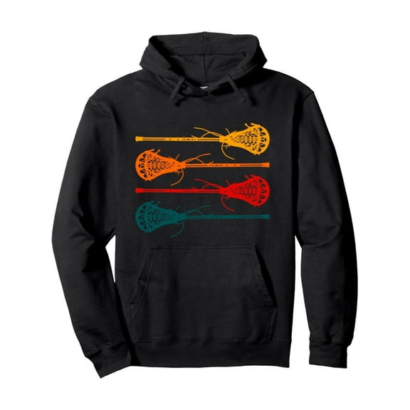 [Stylish Pullover Hoodie] Stylish Lacrosse Pullover Hoodie - Hooded Sweatshirt with Pockets - Practical and Chic