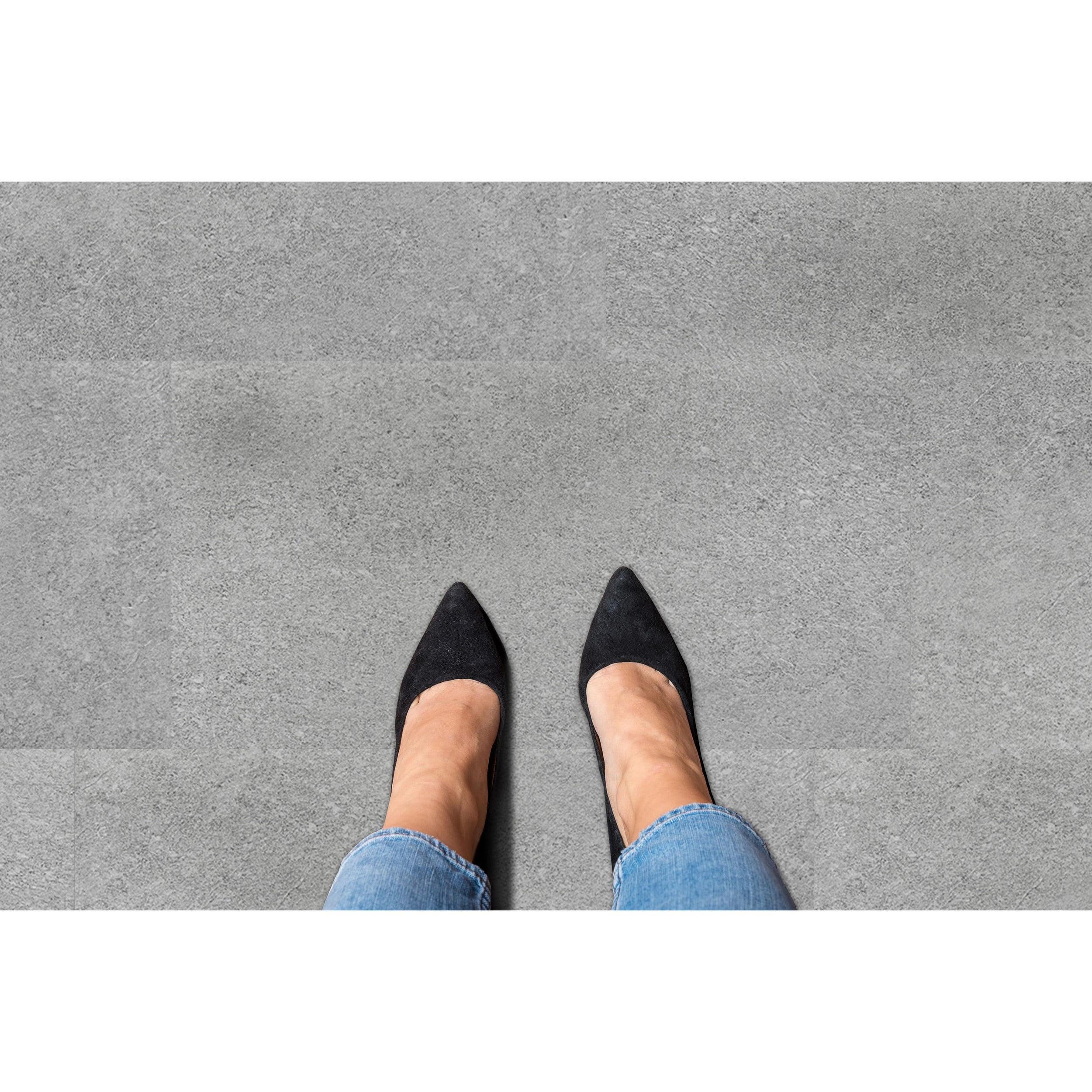 Achim Palazzo 12" x 24" 2mm Peel & Stick Vinyl Floor Tiles, 20 Tiles/40 sq. ft., City Scape Concrete