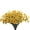Yellow, variant on BadPiggies 10 Bundles Artificial Flowers No Fade Plastic Violet UV Resistant Hanging Plants for Outdoor Garden Porch Window Decor (Multicolor)