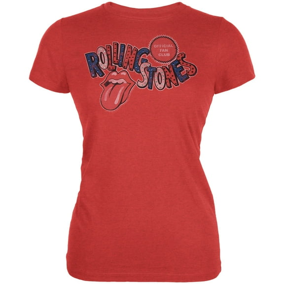 Rolling Stones Women's Juniors Fan Club Short Sleeve T Shirt