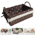 thumbnail image 3 of GROWTH TANK Polyvalent en Rotin Panier de Rangement Décoration Maison Jouets Snacks Stockage Brun B, 3 of 9