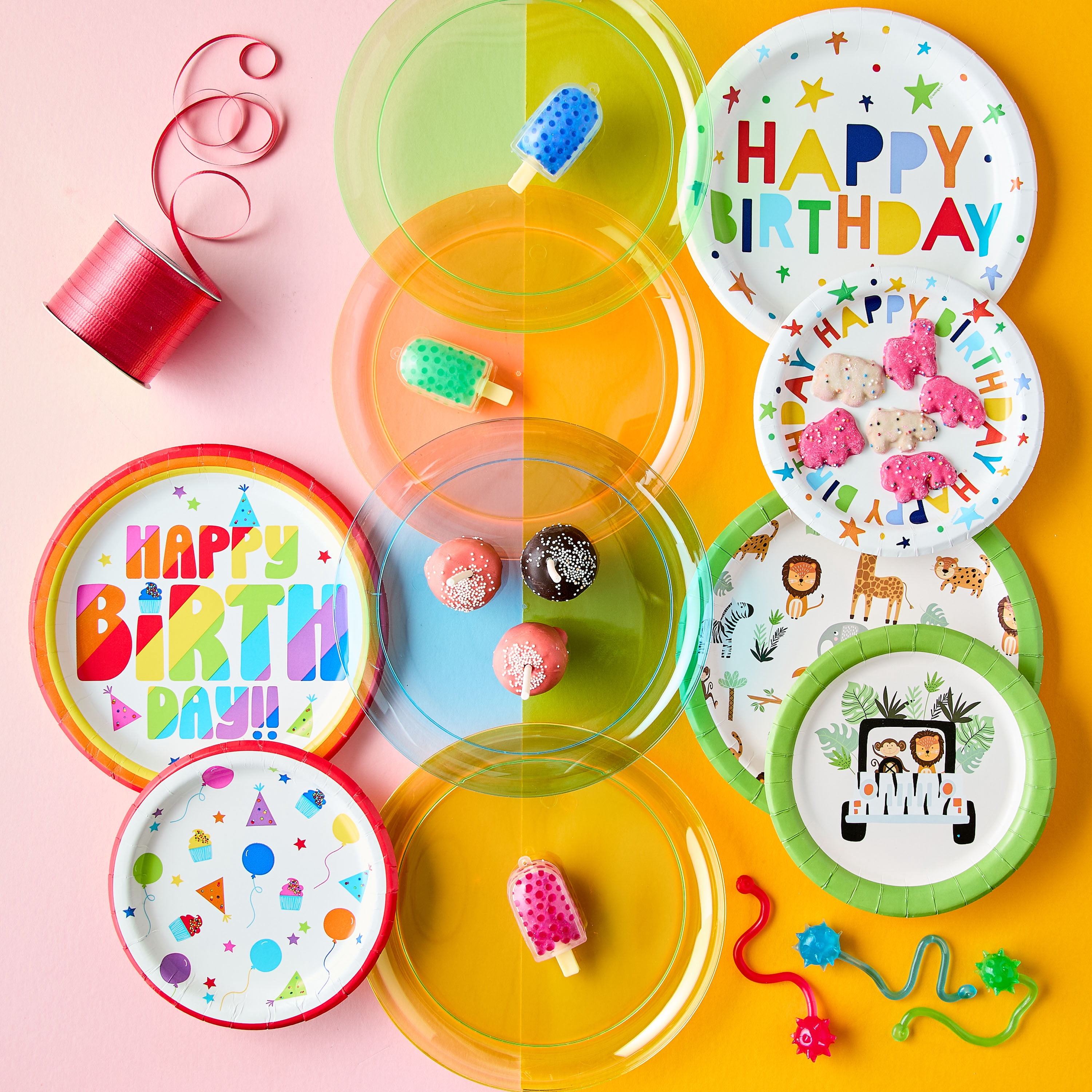 Safari Disposable Paper Plates, 7", Multicolor, 8 Count, by Way To Celebrate