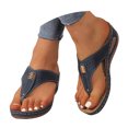 thumbnail image 6 of Thong Sandals For Women Casual Arch Support Slip Strap Slippers Womens Flip Flops For Summer Beach Sandals Bathroom Leather Shoes, 6 of 6