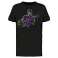 thumbnail image 1 of Smartprints Mens Graphic Tee - Musician With A Guitar Art - Regular Fit 100% Cotton, 1 of 2