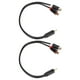 thumbnail image 4 of Cable divisor RCA de 2 piezas, 1 macho a 2 hembra, cable adaptador RCA Y chapado en oro estéreo para subwoofer HDTV, 4 of 12