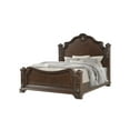thumbnail image 4 of Vintage Traditional Style Queen Bed Made With Wood in Walnut, 4 of 5