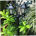 thumbnail image 4 of Clearance! YOBOLK Solar Lights,Outdoor Post Lights,Wall Lamp Outdoor,Decorative Floor Lamp Vintage For Patio,Garden,Backyard,Front/Back Door,Two Post Headlights Solar Floor Lamps Clearance, 4 of 4