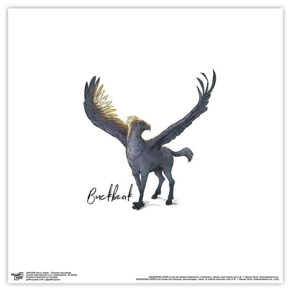 Gallery Pops Harry Potter - Glimmer Buckbeak Wall Art, Unframed Version, 12" x 12"