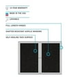 thumbnail image 3 of Ghent's 48" x 60" 2 Door Enclosed Rubber Bulletin Board in Black, 3 of 4