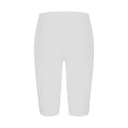 thumbnail image 4 of Ixbnca Plus Size Capri Leggings for Women Biker Stretchy Casual Knee-Length Short Pants Solid Color Yoga Shorts, 4 of 5