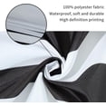thumbnail image 5 of Extra Long Boho Shower Curtain Mid Century Modern Shower Curtains For Bathroom Black And White Geometric Minimalist Bohemian Waterproof Fabric Bathroom Shower Curtain Set 72x84 Inch, 5 of 6