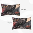 thumbnail image 2 of Daiia Moonlit Crow Blossoms Bedding Waterproof Pillow Protector Zippered Queen – Bed Bug Proof Pillow Encasement-16"x24", 2 of 6