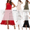 thumbnail image 3 of BRGZLK High Low Maxi Dress for Women Sleeveless Ruffle Asymmetrical Hem Cocktail Dresses Semi Formal Evening Dress Trendy Lightweight Vacation Long Dress Red, 3 of 6