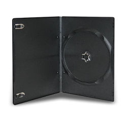 5mm Super Slim Single Black DVD Cases (100 pack)